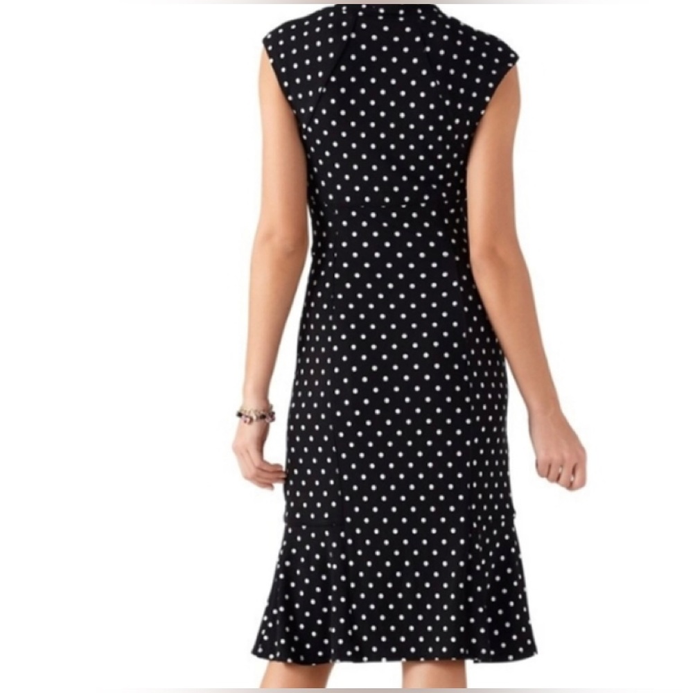 White House Black Market Sleeveless Knit Dot Sheath - Picture 6 of 15